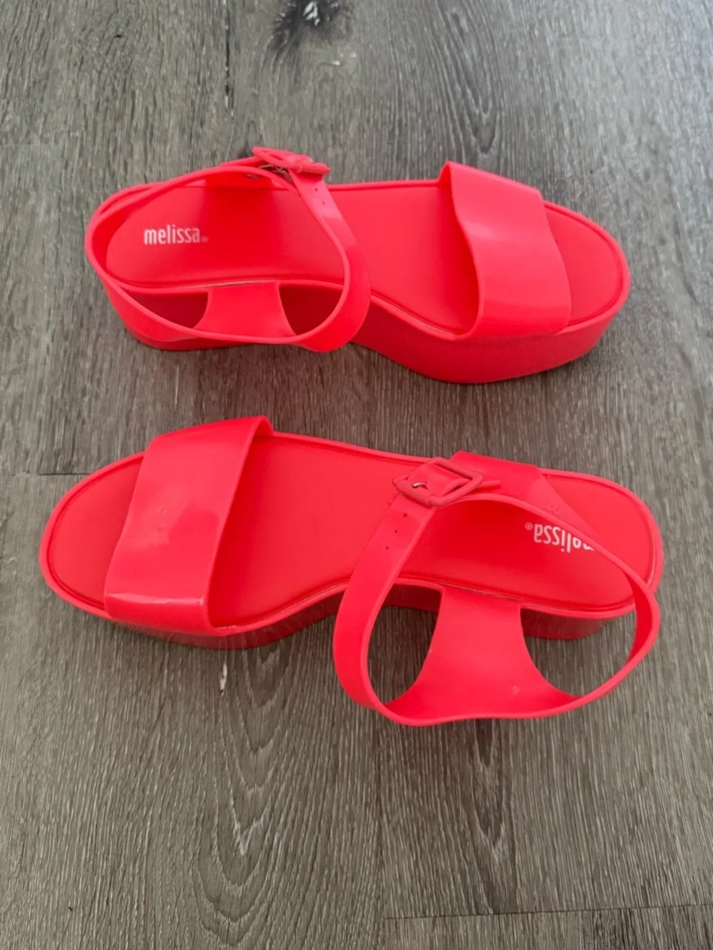 Melissa Mar Sandal -  Bright Red Jelly Strap Sandals - Picture 6 of 6